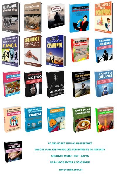 21 ebooks plrs em portugues com direitos de revenda